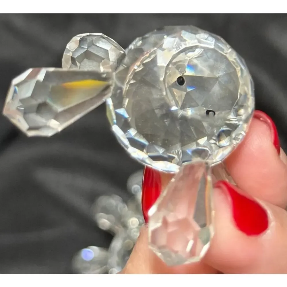Asfour Egyptian Crystal Bear Figurines - RARE - 1.75